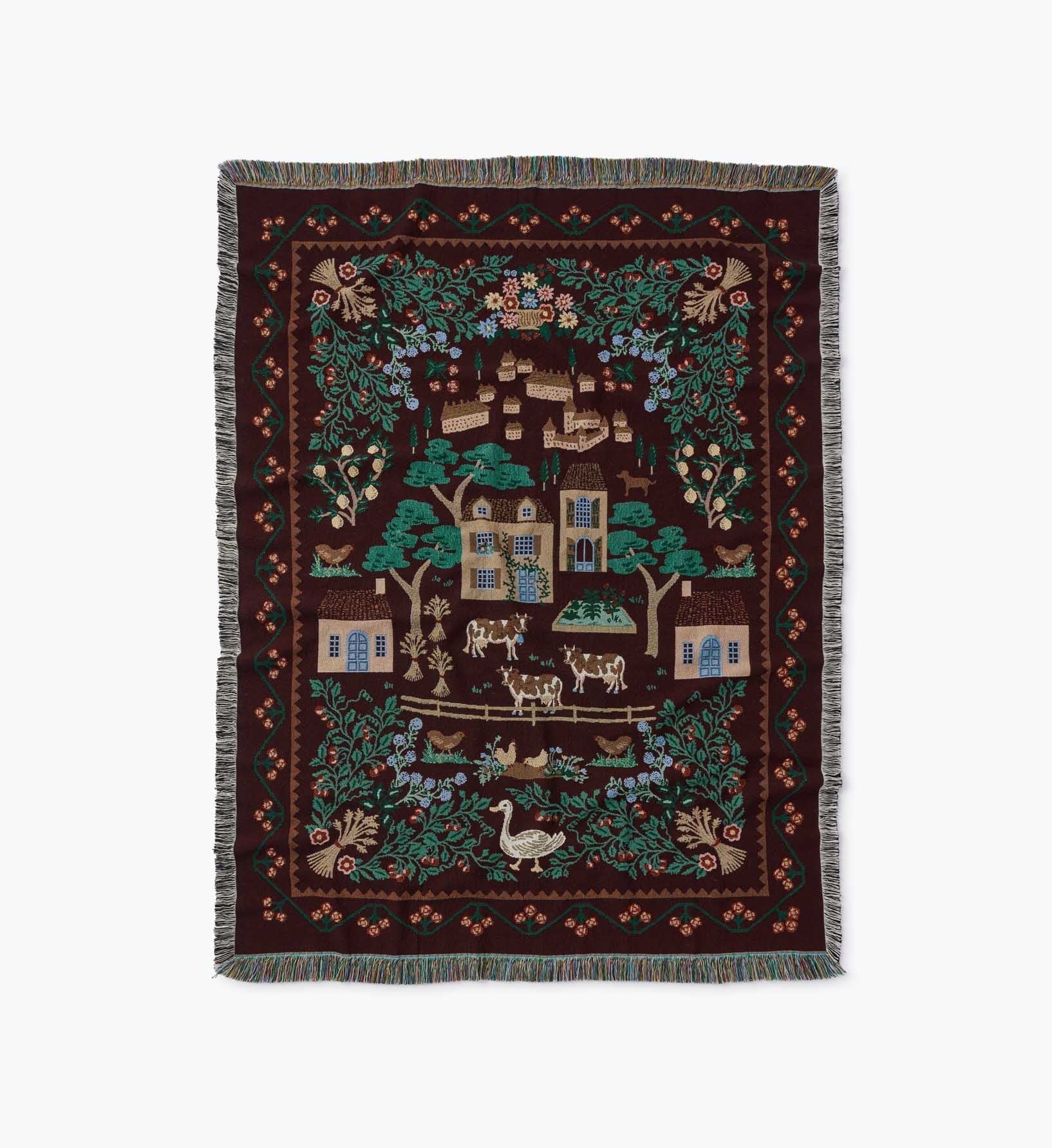 Woven Blanket - Country Farm
